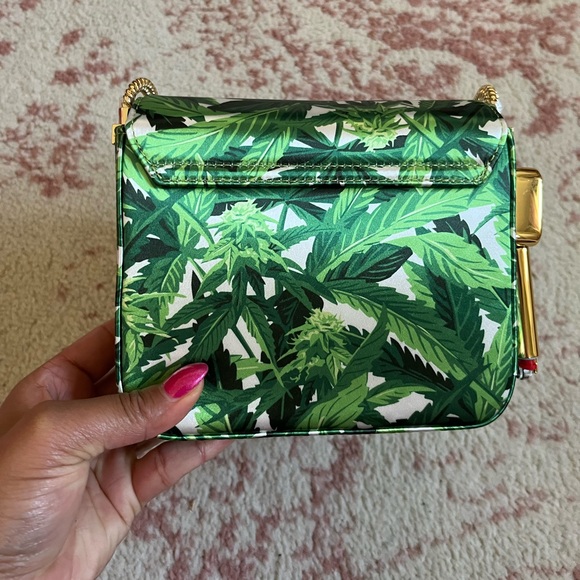 Sold Out Edie Parker Burn Bag in Weedie Leaf - Picture 3 of 5